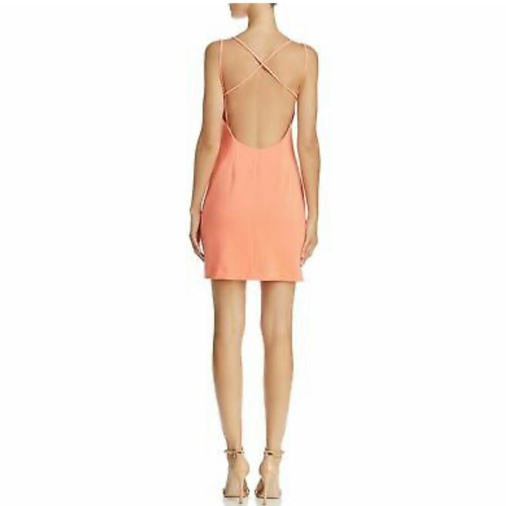 French Connection Coral Backless Strappy Slip Dress Size 10 - Picture 3 of 16